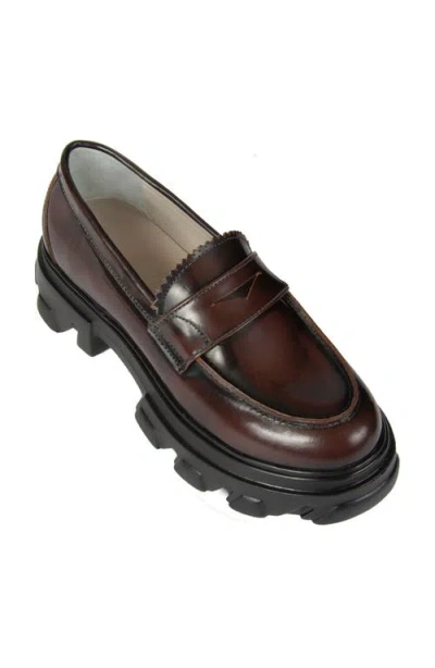 URBNKICKS URBNKICKS PENY BROWN PATENT LEATHER LOAFER