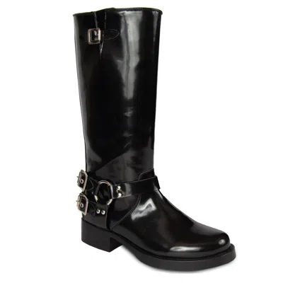 Urbnkicks Tall Biker Distressed Boots By