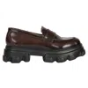 Urbnkicks Peny Brown Patent Leather Loafer By  In Brown