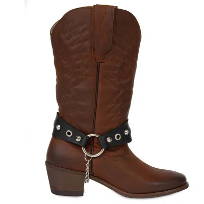 Urbnkicks Women's Cowboy Coyote Brown Boots