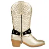 Shop Urbnkicks Women's Cowboy Gold Boots