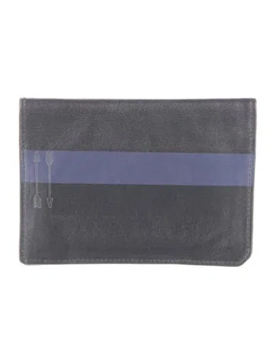 Pre-owned Uri Minkoff Printed Card Holder In Black