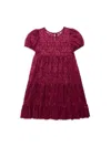 US ANGELS GIRL'S LACE BABYDOLL DRESS