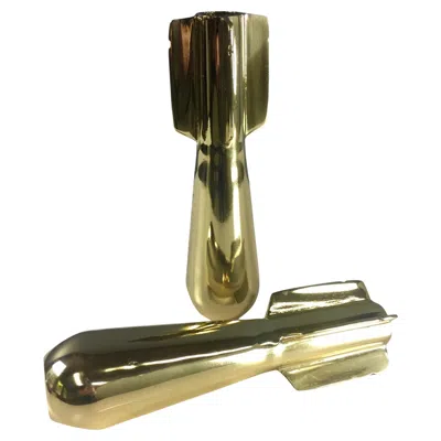 Pre-owned Us Army Brassed Wwii Era Mortar Shell Paperweights Or Bookends Midcentury In Brown
