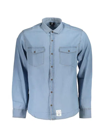 U.s. Grand Button-down Denim Shirt In Blue