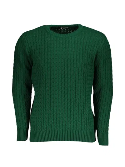 U.s. Grand Cable-knit Elbow-patch Sweater In Multi