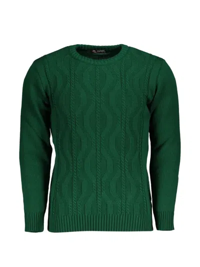 U.s. Grand Cable-knit Jumper In Green