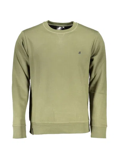 U.s. Grand Crew-neck Cotton Sweater In Green