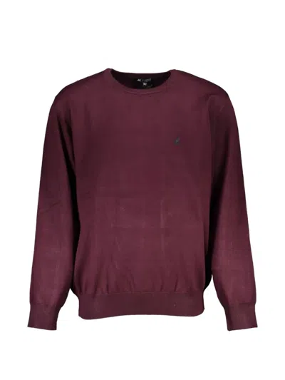 U.s. Grand Crew-neck Cotton Sweater In Red