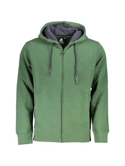 U.s. Grand Embroidered Zip-up Hoodie In Green
