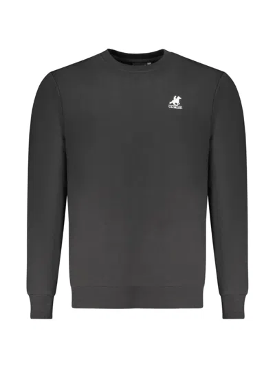 U.s. Grand Logo-embroidered Crew-neck Sweatshirt In Black