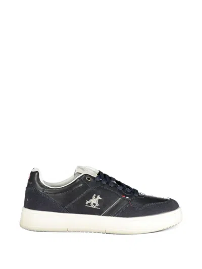 U.s. Grand Logo-embroidered Sneakers In Black