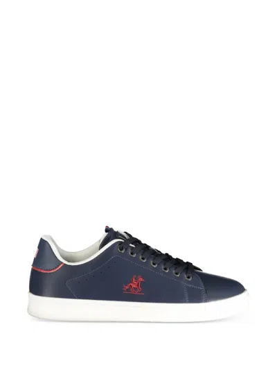 U.s. Grand Logo-embroidered Sneakers In Blue