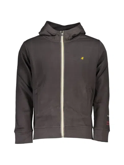U.s. Grand Logo-embroidered Zip-up Hoodie In Gray