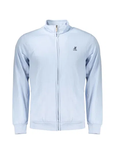 U.s. Grand Logo-embroidered Zip-up Sweatshirt In Blue