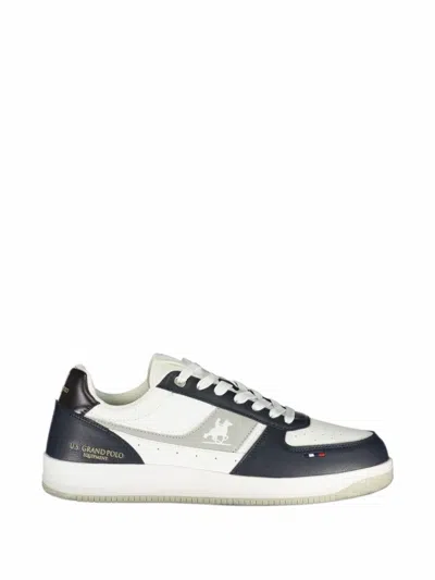 U.s. Grand Logo-print Panelled Sneakers In White