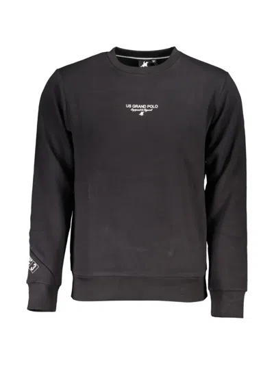 U.s. Grand Logo-print Sweatshirt In Black
