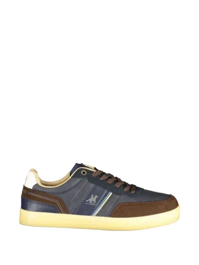 U.s. Grand Panelled Lace-up Perforated Sneakers In Brown