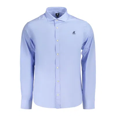 U.s. Grand Polo Azzurro Cotton Men's Men's Shirt In Blue