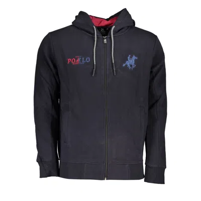 U.s. Grand Polo Chic Blue Hooded Fleece Sweatshirt