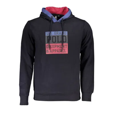 U.s. Grand Polo Classic Blue Contrast Hooded Sweatshirt