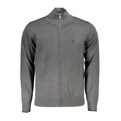 U.s. Grand Polo Grigio Viscosa Men Men's Cardigan In Multi