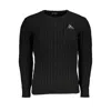 U.S. GRAND POLO TWISTED CREW NECK SWEATER WITH CONTRAST DETAILS