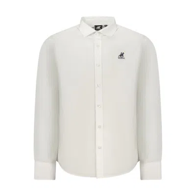 U.s. Grand Polo U. S. Grand Polo Cotton Men Men's Shirt In White