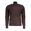 U.s. Grand Polo U. S. Grand Polo Elegant Turtleneck Men's Men's Sweater In Brown