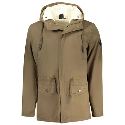 U.s. Grand Polo U. S. Grand Polo Polyester Men's Parka Men's Jacket In Brown