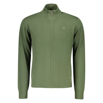 U.s. Grand Polo Verde Cotton Men Men's Cardigan In Green