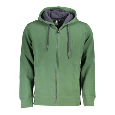 U.s. Grand Polo Verde Cotton Men Men's Hoodie In Green