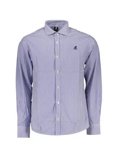 U.s. Grand Striped Cotton Shirt In Blue
