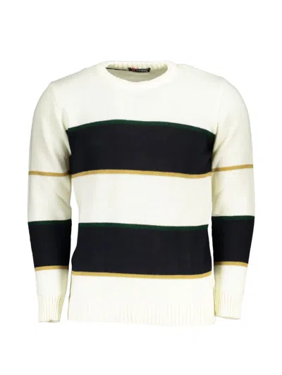 U.s. Grand Striped Crew-neck Sweater In Neutral