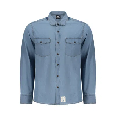 U.s. Grand U. S. Grand Cotton Mens Men's Shirt In Blue