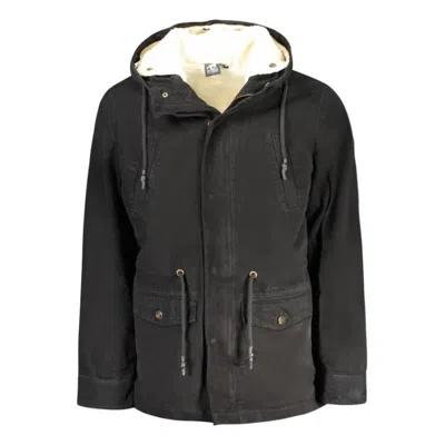 U.s. Grand U. S. Grand Polyester Men's Parka Men's Jacket In Black