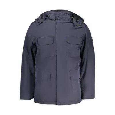U.s. Grand U. S. Grand Polyester Men's Parka Men's Jacket In Blue