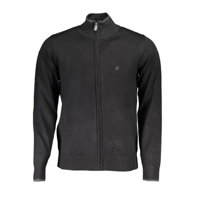 U.s. Grand U. S. Grand Viscose Men Men's Cardigan In Black