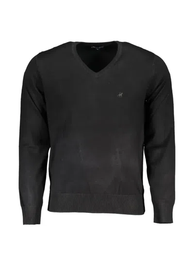 U.s. Grand V-neck Sweater In Black