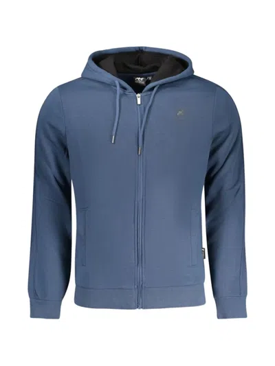 U.s. Grand Zip-up Cotton Hoodie In Blue