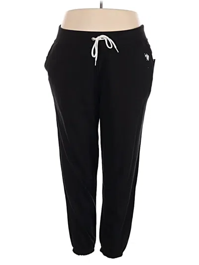 U.s. Polo Assn Active Pants In Black