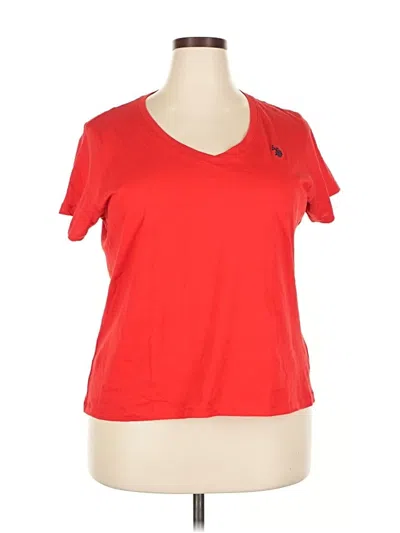 Pre-owned U.s. Polo Assn Active T-shirt In Red
