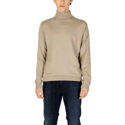 U.s. Polo Assn Beige Cotton Sweater In Brown