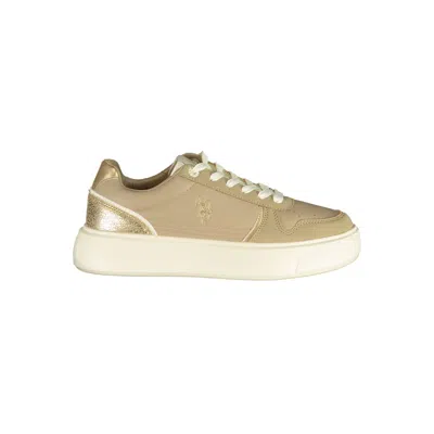 U.s. Polo Assn Beige Polyurethane Women's Sneaker In Multi