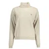 U.s. Polo Assn Beige Wool Women Sweater In Neutral