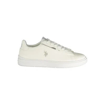 U.s. Polo Assn Bianco Poliuretano Mens Sneaker In White