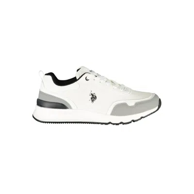U.s. Polo Assn Bianco Poliuretano Uomo Sneaker In Black