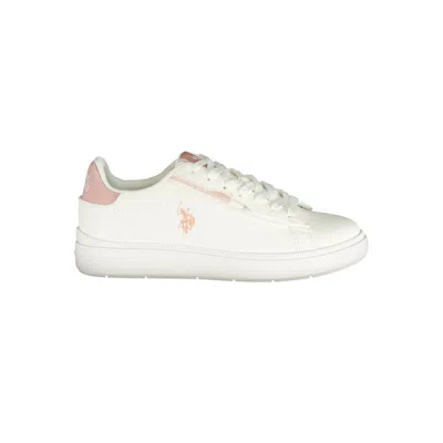 U.s. Polo Assn Bianco Polyester Women's Sneaker In Multi