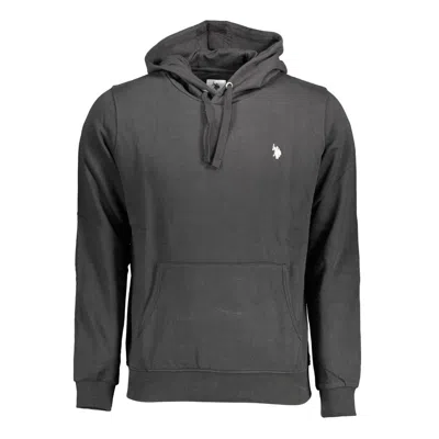 U.s. Polo Assn Logo-embroidered Hoodie In Gray