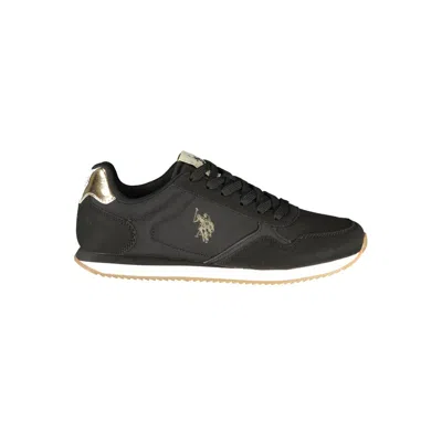 U.s. Polo Assn Black Polyester Athletic Sneakers